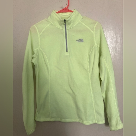 The North Face Tops - The North Face quarter zip lightweight fleece, yellow, sz M, good condition!